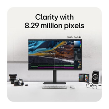 LG Moniteur VA 4K UHD UltraFine™ 31,5'', Vue supérieure avec l’écran incliné vers l’avant, 32U720A-B, thumbnail 12