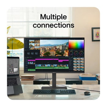 LG Moniteur VA 4K UHD UltraFine™ 31,5'', Vue latérale du côté opposé, 32U720A-B, thumbnail 16