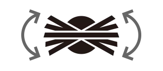 Icône de pivot ajustable.	