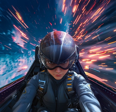 Une scène de jeu rapide qui montre l’affichage fluide et sans déchirures du moniteur LG UltraWide avec un taux de rafraîchissement certifié de 144Hz	