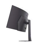 LG Moniteur pour jeu incurvé LG UltraGear™ OLED 240Hz 45 pouces | 0.03ms (GtG), DisplayHDR True Black 400, USB-C (PD 65 W) & HDMI 2.1, vue arrière en perspective, 45GX900A-B, thumbnail 7