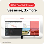 LG Écran IPS UltraWide 21:9 WFHD (2560x1080) 34 pouces, USP card, 34U511A-B, thumbnail 13