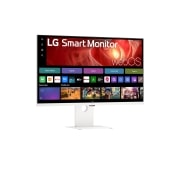 LG Smart Monitor IPS 4K UHD 36,5” avec webOS, vue latérale à +15 degrés, 37U730SA-W, thumbnail 4