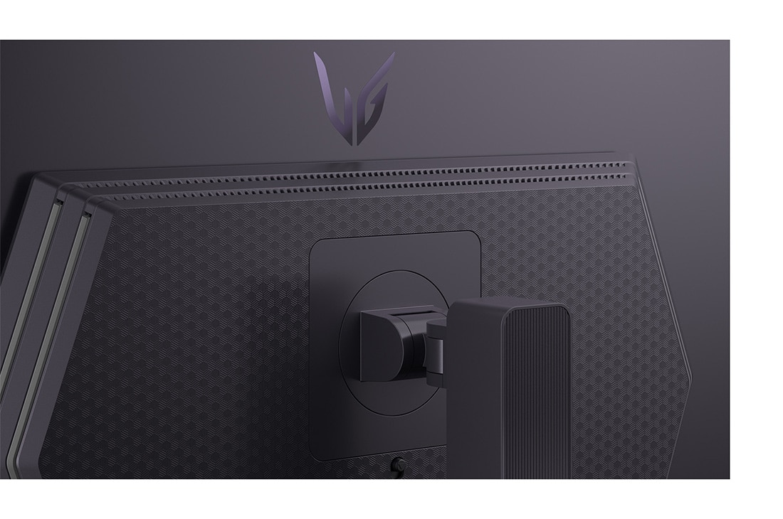 LG UltraGear™ GX7 27 pouces Moniteur pour jeu OLED QHD 240 Hz | 27GX704A | DisplayHDR™ True Black 400, 0.03ms (GtG), panneau à reflet, vue arrière en perspective, 27GX704A-B, thumbnail 15