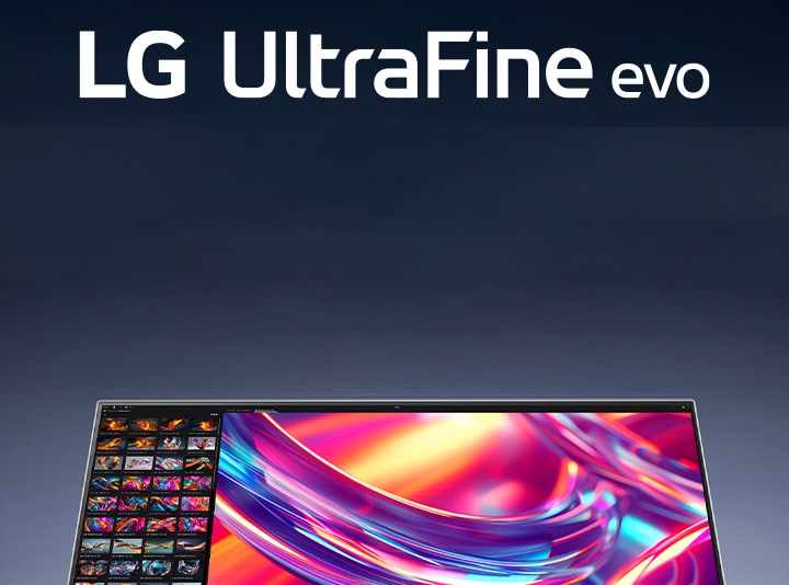 Image du produit LG UltraFine™ evo 32U990A avec son logo et les logos des récompenses ci-dessous