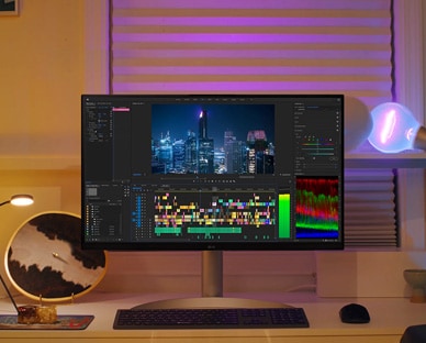 Scène du streamer avec 27UQ850.