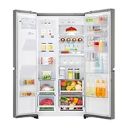 LG Knock. Knock. Keep it cool! | instaView™ Door-in-Door™ | 601L capacité | Réfrigérateur américain | Total No Frost  | Espace de refroidissement et de congélation supplémentaire| Compresseur linéaire Inverter, GSI960PZAZ, thumbnail 9