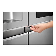 LG Knock. Knock. Keep it cool! | instaView™ Door-in-Door™ | 601L capacité | Réfrigérateur américain | Total No Frost  | Espace de refroidissement et de congélation supplémentaire| Compresseur linéaire Inverter, GSI960PZAZ, thumbnail 14