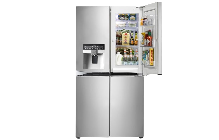 LG 4 Portes avec Door-in-Door® | Toujours economique F | Multi Air Flow | Total no frost| Compresseur Linéaire garanti 10 ans, GMJ916NSHV