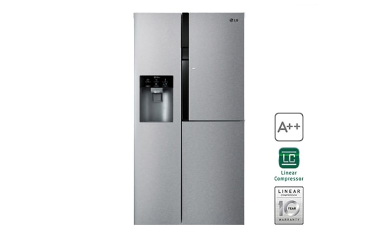 LG Toujours économique A++, meilleure prestation réfrigérateur - Total No Frost, conservation longue durée, GS9366NECZ