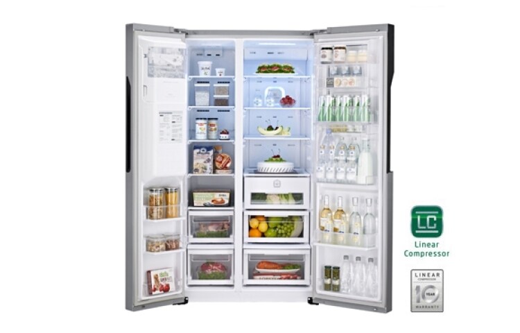 LG Meilleure prestation réfrigérateur - Total No Frost, conservation longue durée, GS9367NSBV, thumbnail 8
