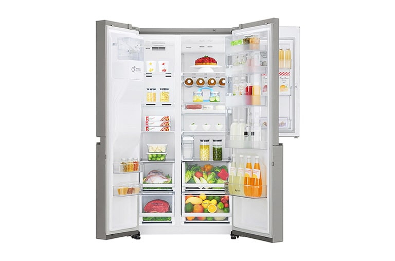 LG Toujours économique F | Door-in-Door® | Grande capacité | Total no Frost | Compresseur lineaire garanti 10 ans, GSJ961NEBZ, thumbnail 8