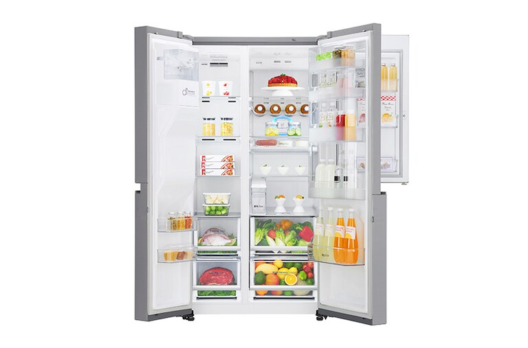 LG Toujours économique F | Door-in-Door® | Grande capacité | Total no Frost | Compresseur lineaire garanti 10 ans, GSJ961PZBZ, thumbnail 3