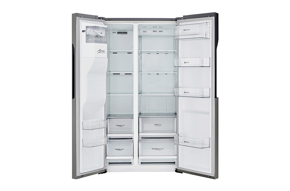 LG 591L capacité | Distributeur d'eau et de glaçons |  | Total no Frost  |  Compresseur Linéare Inverter 10 ans de garantie inclu, GSL360ICEV, thumbnail 2