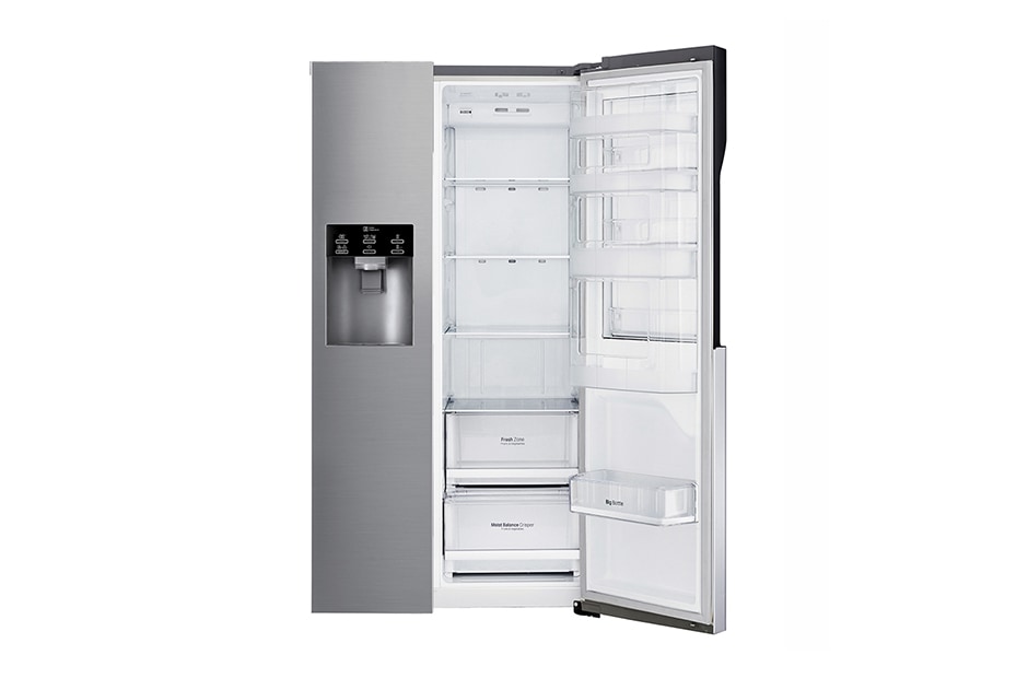 LG 591L capacité | Door-in-Door® | Espace de refroidissement et de congélation supplémentaire  |Total no Frost | Distributeur d'eau et de glaçons | Compresseur Linéare Inverter, GSJ560PZXV, thumbnail 6