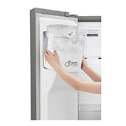 LG 601L capacité | Door-in-Door® | Espace de refroidissement et de congélation supplémentaire  |Total no Frost | Distributeur d'eau et de glaçons | Compresseur Linéare Inverter, GSJ760PZUZ, thumbnail 5