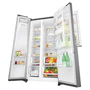 LG 601L capacité | Door-in-Door® | Espace de refroidissement et de congélation supplémentaire  |Total no Frost | Distributeur d'eau et de glaçons | Compresseur Linéare Inverter, GSJ760PZUZ, thumbnail 7