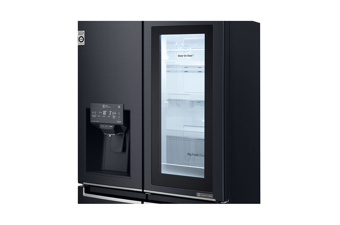 LG Réfrigérateur Multi-Portes, version Slim | Finition carbone | InstaView Door-In-Door™ , GMX844MCKV, thumbnail 4