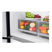LG Réfrigérateur Multi-Portes, version Slim | Finition carbone | InstaView Door-In-Door™ , GMX844MCKV, thumbnail 7