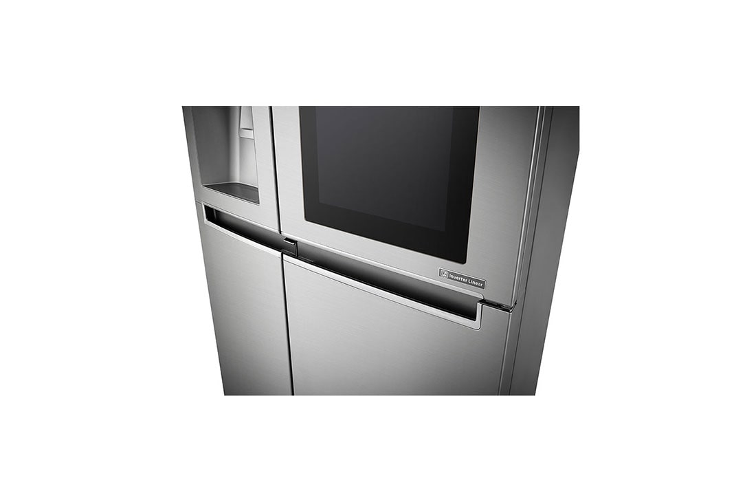 LG Knock. Knock. Keep it cool! | InstaView™ Door-in-Door™ | 601L capacité | Réfrigérateur américain | DoorCooling+™ | Total No Frost, GSX960NSVZ, thumbnail 4
