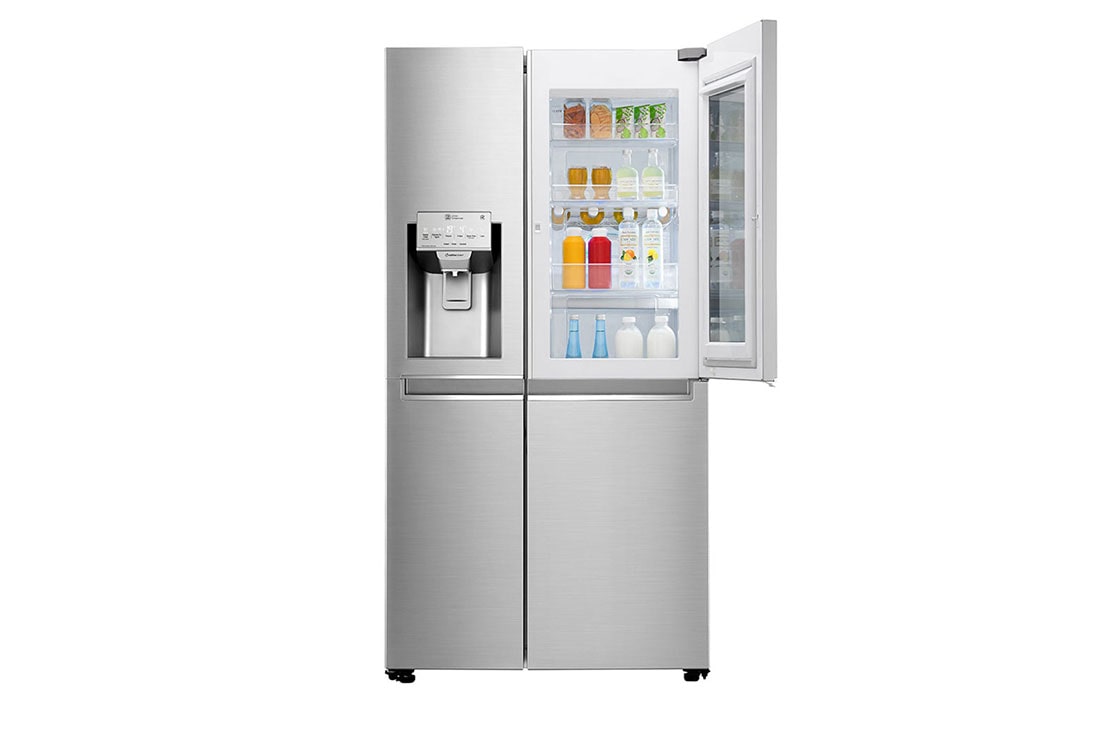 LG Knock. Knock. Keep it cool! | InstaView™ Door-in-Door™ | 601L capacité | Réfrigérateur américain | DoorCooling+™ | Total No Frost, GSX960NSVZ, thumbnail 8