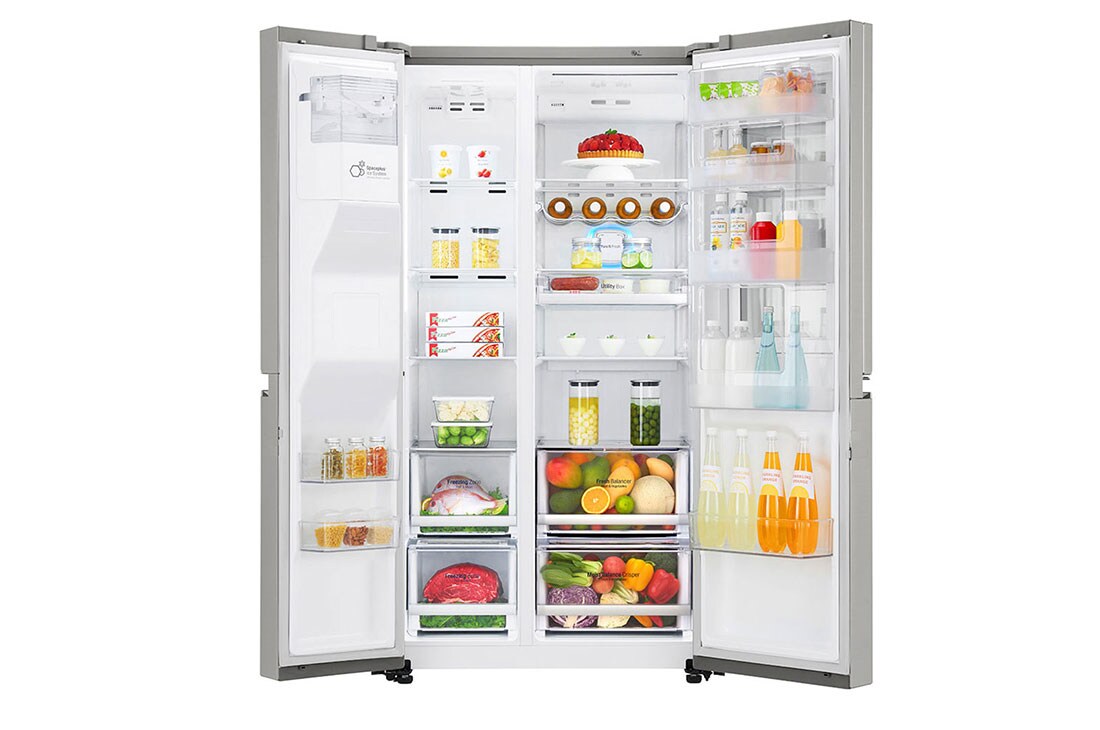 LG Knock. Knock. Keep it cool! | InstaView™ Door-in-Door™ | 601L capacité | Réfrigérateur américain | DoorCooling+™ | Total No Frost, GSX960NSVZ, thumbnail 11