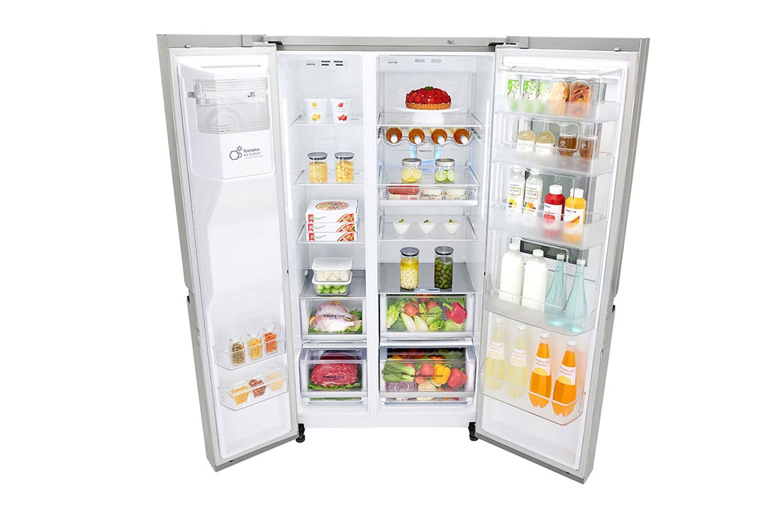 LG Knock. Knock. Keep it cool! | InstaView™ Door-in-Door™ | 601L capacité | Réfrigérateur américain | DoorCooling+™ | Total No Frost, GSX960NSVZ, thumbnail 13