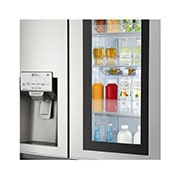 LG Knock. Knock. Keep it cool! | InstaView™ Door-in-Door™ | 601L capacité | Réfrigérateur américain | DoorCooling+™ | Total No Frost, GSX960NSVZ, thumbnail 6