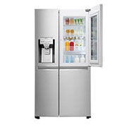 LG Knock. Knock. Keep it cool! | InstaView™ Door-in-Door™ | 601L capacité | Réfrigérateur américain | DoorCooling+™ | Total No Frost, GSX960NSVZ, thumbnail 8