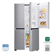 LG 601L capacité | Door-in-Door® | Espace de refroidissement et de congélation supplémentaire  |Total no Frost | Distributeur d'eau et de glaçons | Compresseur linéaire Inverter, GSJ761PZUZ, thumbnail 1