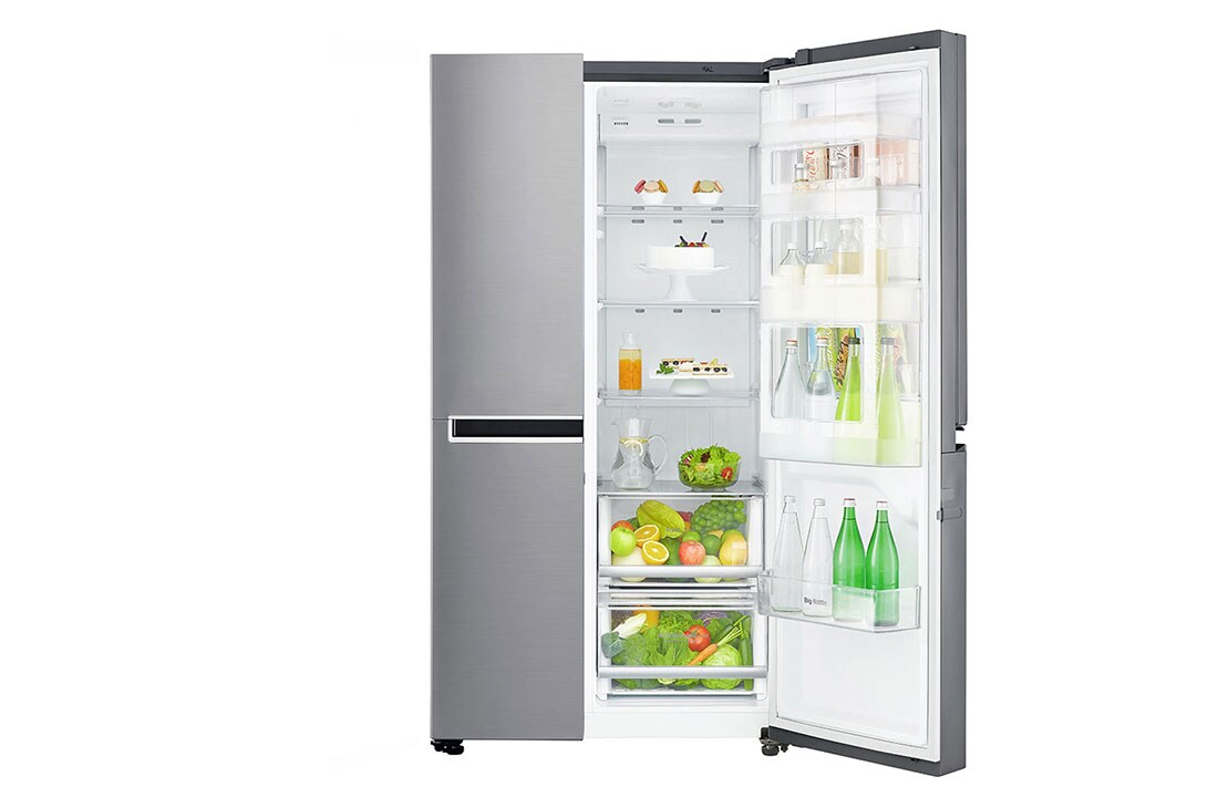 LG 601L capacité | Door-in-Door® | Espace de refroidissement et de congélation supplémentaire  |Total no Frost | Distributeur d'eau et de glaçons | Compresseur linéaire Inverter, GSJ761PZUZ, thumbnail 12