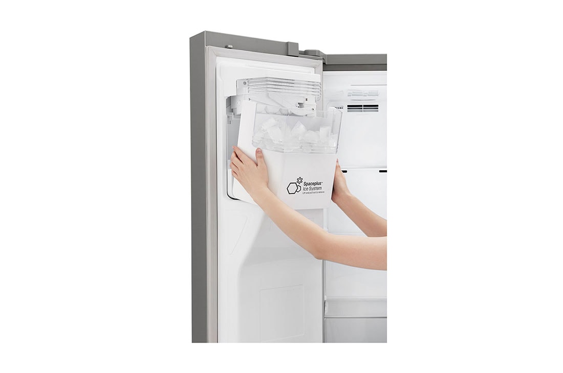 LG 601L capacité | Door-in-Door® | Espace de refroidissement et de congélation supplémentaire  |Total no Frost | Distributeur d'eau et de glaçons | Compresseur linéaire Inverter, GSJ761PZUZ, thumbnail 5