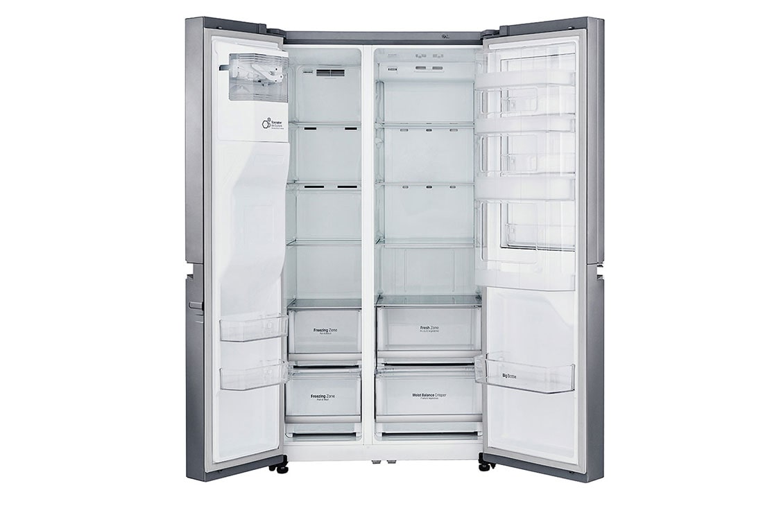 LG 601L capacité | Door-in-Door® | Espace de refroidissement et de congélation supplémentaire  |Total no Frost | Distributeur d'eau et de glaçons | Compresseur linéaire Inverter, GSJ761PZUZ, thumbnail 6