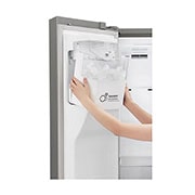 LG 601L capacité | Door-in-Door® | Espace de refroidissement et de congélation supplémentaire  |Total no Frost | Distributeur d'eau et de glaçons | Compresseur linéaire Inverter, GSJ761PZUZ, thumbnail 5