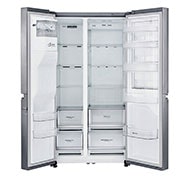 LG 601L capacité | Door-in-Door® | Espace de refroidissement et de congélation supplémentaire  |Total no Frost | Distributeur d'eau et de glaçons | Compresseur linéaire Inverter, GSJ761PZUZ, thumbnail 6