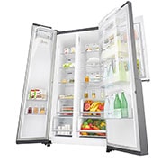 LG 601L capacité | Door-in-Door® | Espace de refroidissement et de congélation supplémentaire  |Total no Frost | Distributeur d'eau et de glaçons | Compresseur linéaire Inverter, GSJ761PZUZ, thumbnail 7