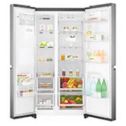 LG 601L capacité | Distributeur d'eau et de glaçons  | Total no Frost  |  Compresseur Linéare Inverter, GSL760PZUZ, thumbnail 2