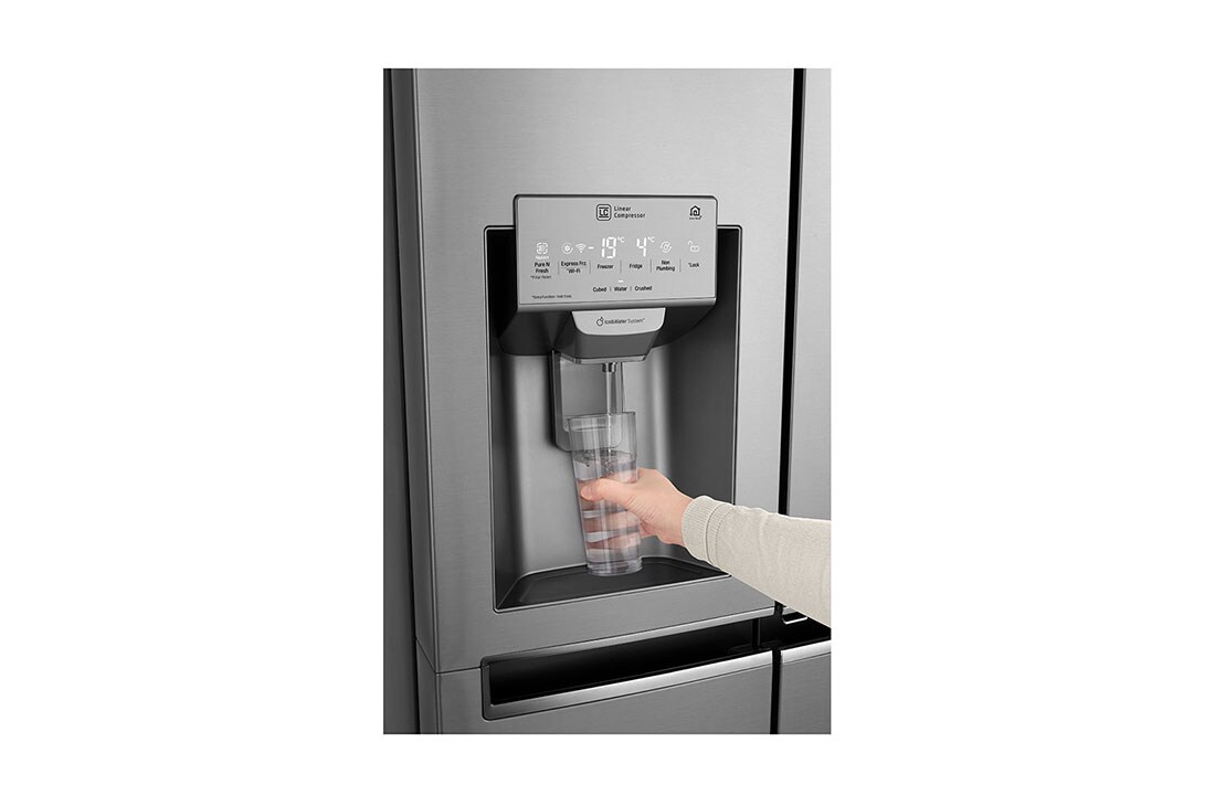 LG Knock. Knock. Keep it cool! | instaView™ Door-in-Door™ | 601L capacité | Réfrigérateur américain | Total No Frost  | Espace de refroidissement et de congélation supplémentaire| Compresseur linéaire Inverter, GSI961PZAZ, thumbnail 9