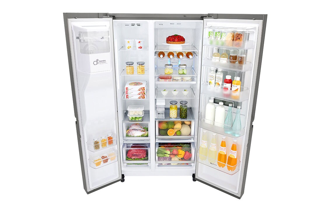 LG Knock. Knock. Keep it cool! | instaView™ Door-in-Door™ | 601L capacité | Réfrigérateur américain | Total No Frost  | Espace de refroidissement et de congélation supplémentaire| Compresseur linéaire Inverter, GSI961PZAZ, thumbnail 11