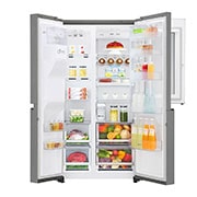 LG Knock. Knock. Keep it cool! | instaView™ Door-in-Door™ | 601L capacité | Réfrigérateur américain | Total No Frost  | Espace de refroidissement et de congélation supplémentaire| Compresseur linéaire Inverter, GSI961PZAZ, thumbnail 3