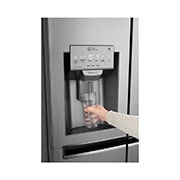 LG Knock. Knock. Keep it cool! | instaView™ Door-in-Door™ | 601L capacité | Réfrigérateur américain | Total No Frost  | Espace de refroidissement et de congélation supplémentaire| Compresseur linéaire Inverter, GSI961PZAZ, thumbnail 9