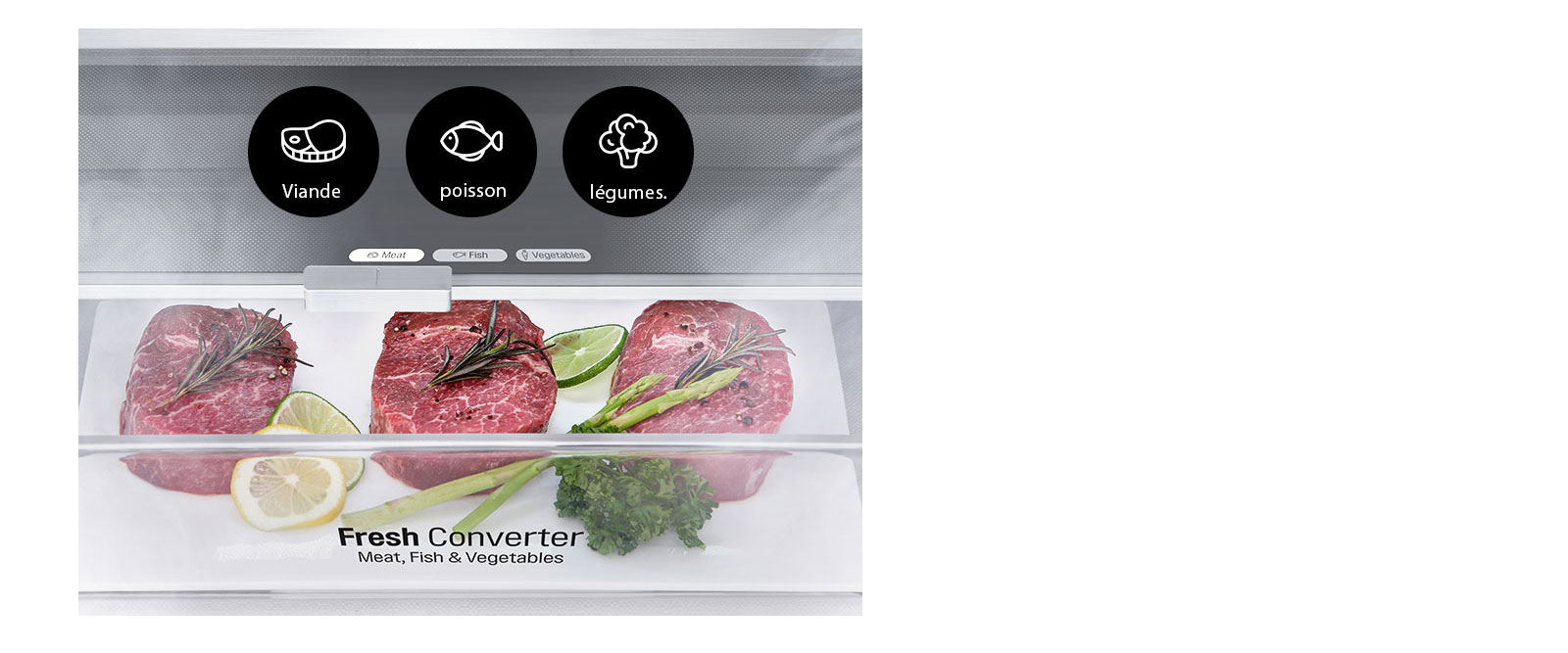 Sélectionnez la température optimale selon le type d'aliment1