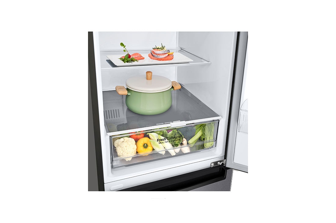 LG  Door Cooling+ - La fraîcheur partout | 384L  capacité | Compresseur Smart Inverter, GBP62DSSGR, GBP62DSSGR, thumbnail 4