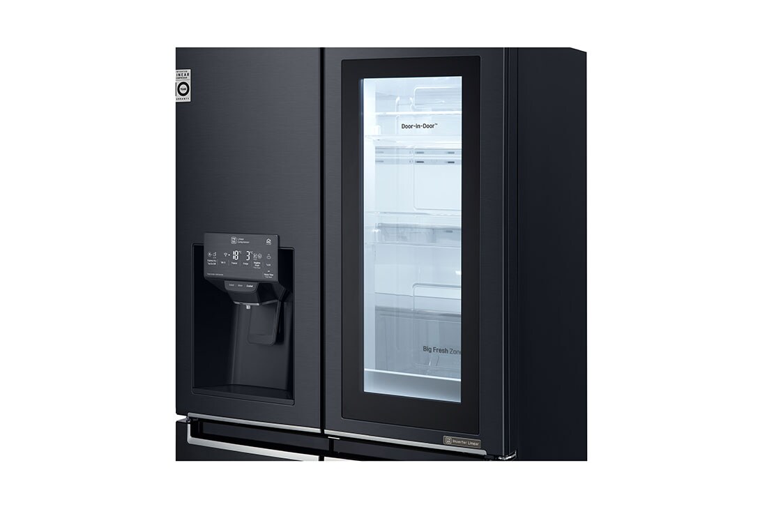 LG 638L capacité | InstaView™ Door-in-Door™ | DoorCooling+™ | Distributeur d'eau et de glaçons avec UVnano™ | Total No Frost | Compresseur Linéare Inverter, GMX945MC9F, thumbnail 4