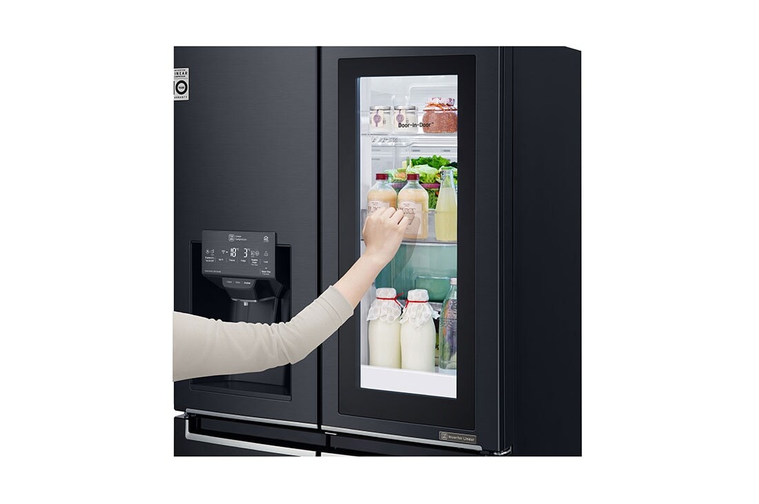 LG 638L capacité | InstaView™ Door-in-Door™ | DoorCooling+™ | Distributeur d'eau et de glaçons avec UVnano™ | Total No Frost | Compresseur Linéare Inverter, GMX945MC9F, thumbnail 5