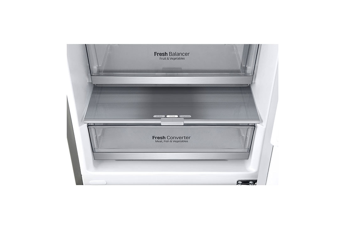 LG 384L Réfrigérateur combiné Gris | Door Cooling+ | Total No Frost |  Compresseur linéaire Inverter , GBB92STABP, GBB92STABP, thumbnail 4