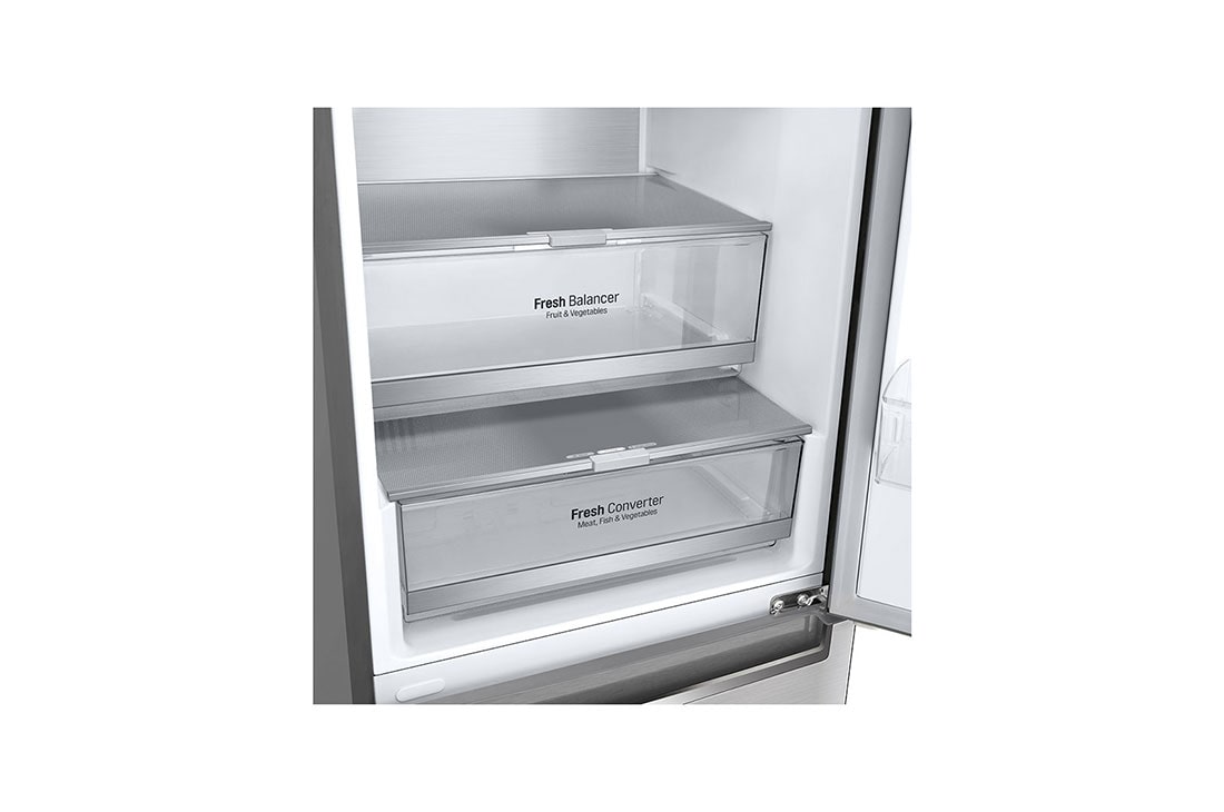 LG 384L Réfrigérateur combiné Gris | Door Cooling+ | Total No Frost |  Compresseur linéaire Inverter , GBB92STABP, GBB92STABP, thumbnail 5