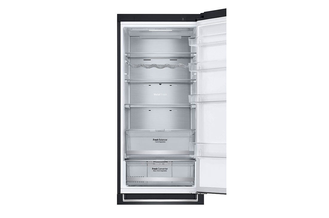 LG 384L Réfrigérateur combiné Noir | Door Cooling+ | Total No Frost |  Compresseur linéaire Inverter , GBB92MCABP, GBB92MCABP, thumbnail 10