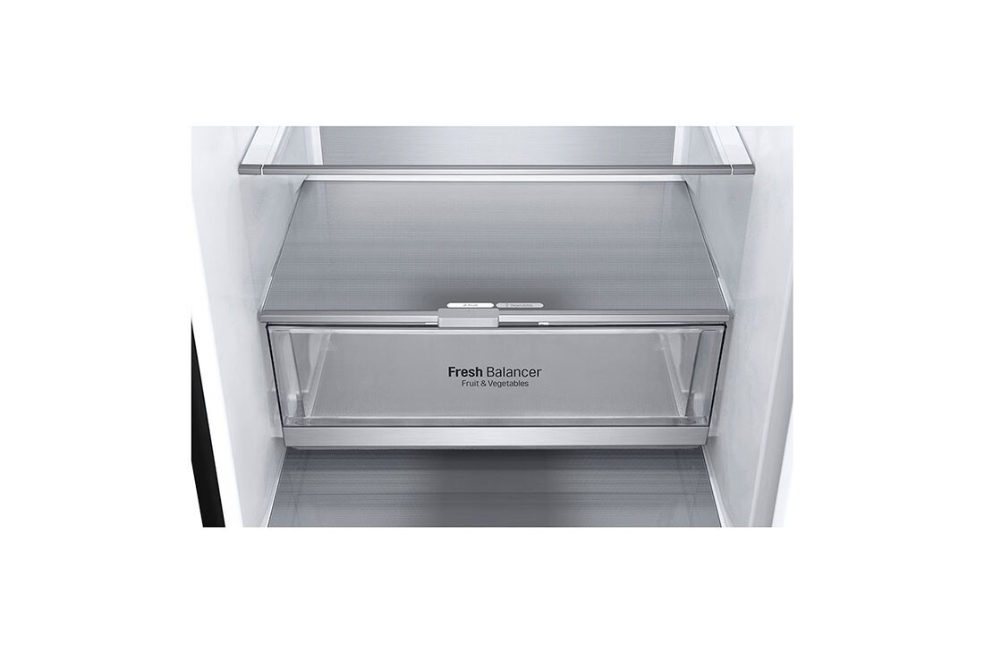 LG 384L Réfrigérateur combiné Noir | Door Cooling+ | Total No Frost |  Compresseur linéaire Inverter , GBB92MCABP, GBB92MCABP, thumbnail 3