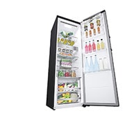 LG Réfrigérateur 386 L LinearCooling™ avec finition en acier inoxydable, Perspective de gauche, ouvert, GLM71MCCSF, thumbnail 11